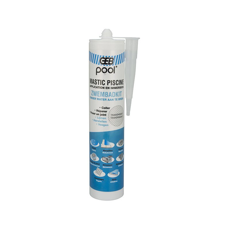 [590911] GEB POOL - Mastic Transparent 290 ML