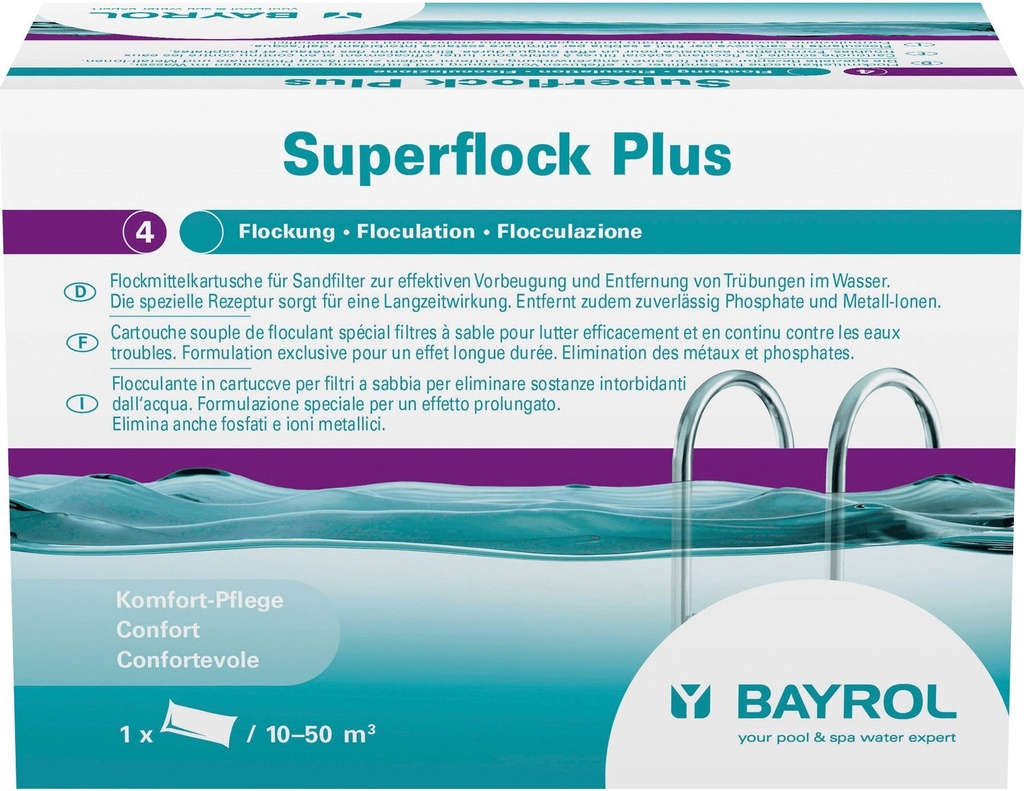 BAYROL - Superflock Plus  8 x 0.125 Kg