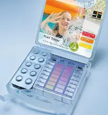 POOLTESTER - Chlore libre et pH - Test à 3 chambres